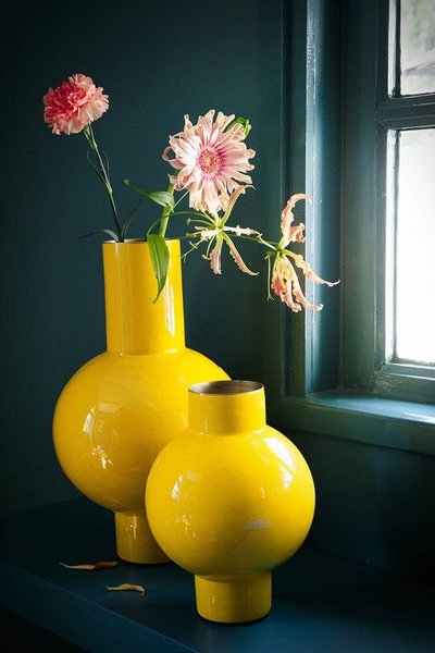 (image for) Pip Studio Metall Vase Gelb 40cm | Pip Studio Sale-3246