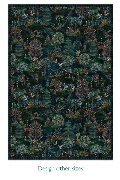 (image for) Pip Studio Teppich Pip Garden Dunkelblau | Pip Studio Sale-3265