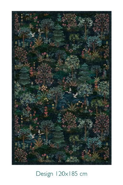 (image for) Pip Studio Teppich Pip Garden Dunkelblau | Pip Studio Sale-3265