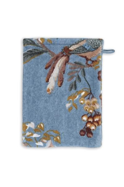 (image for) Pip Studio Waschlappen Set/3 Secret Garden Blau 16x22cm | Pip Studio Sale-2602