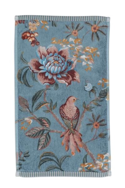 (image for) Pip Studio Gästehandtuch Set/3 Secret Garden Blau 30x50cm | Pip Studio Sale-2531