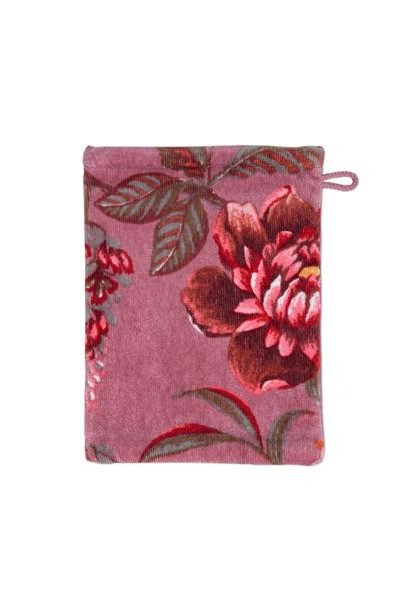 (image for) Pip Studio Waschlappen Set/3 Secret Garden Mauve 16x22cm | Pip Studio Sale-2601