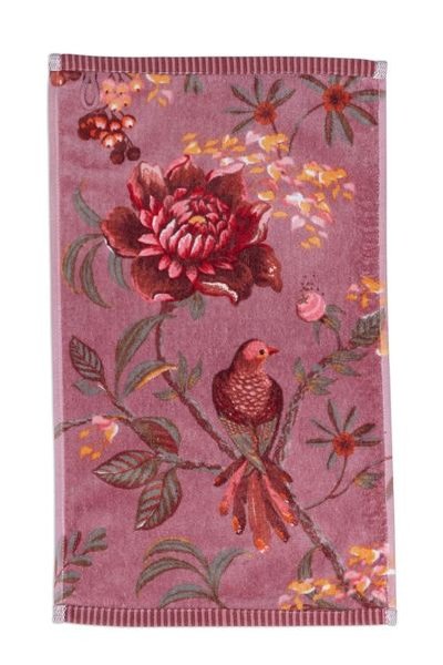 (image for) Pip Studio Gästehandtuch Set/3 Secret Garden Mauve 30x50cm | Pip Studio Sale-2580