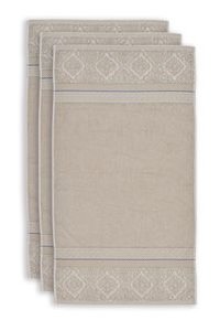 (image for) Pip Studio Badetuch Set/3 Soft Zellige Khaki 55x100 Cm | Pip Studio Sale-3165