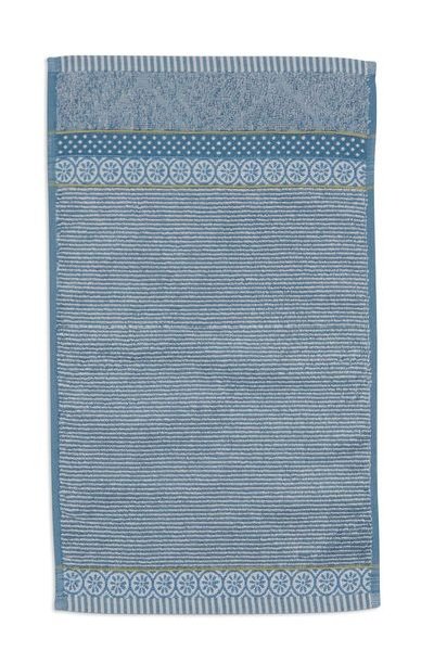 (image for) Pip Studio Gästehandtuch Set/3 Soft Zellige Blau/Grau 30X50cm | Pip Studio Sale-2572