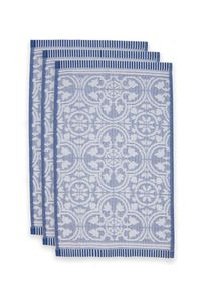 (image for) Pip Studio Gästehandtuch Set/3 Tile De Pip Blau 30x50 Cm | Pip Studio Sale-3158