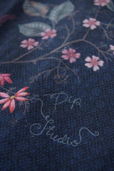 (image for) Pip Studio Kissenbezug Tokyo Bouquet Dunkelblau | Pip Studio Sale-3085