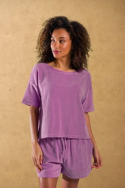 (image for) Pip Studio Top Kurze Ärmeln Petite Sumo Stripe Lila | Pip Studio Sale-2525