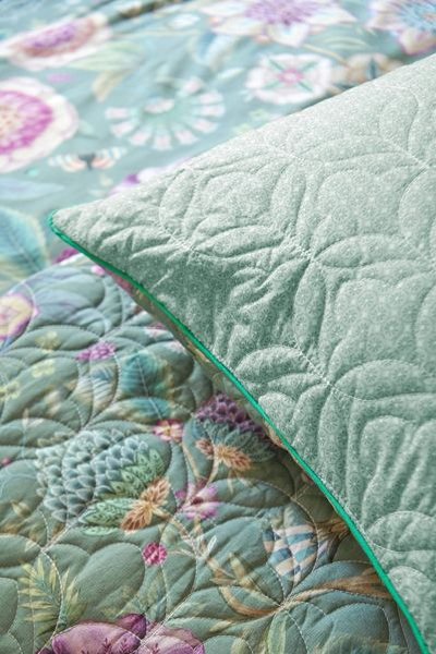 (image for) Pip Studio Zierkissen Viva Las Flores Quilted Grün | Pip Studio Sale-2478