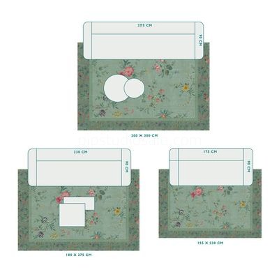 (image for) Pip Studio Teppich Fleur Grandeur By Pip Grün | Pip Studio Sale-3249