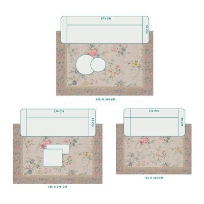 (image for) Pip Studio Teppich Fleur Grandeur By Pip Khaki | Pip Studio Sale-3262